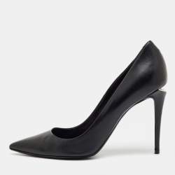 Pre Owned Alexander Wang Black Leather Pointed Toe Pumps Size 40