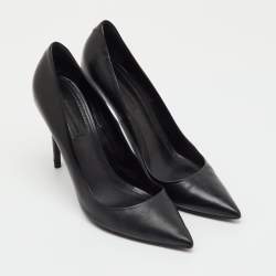 Pre Owned Alexander Wang Black Leather Pointed Toe Pumps Size 40
