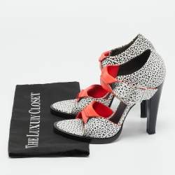 Pre Owned Alexander Wang Tricolor Leather Open Toe Ankle Strap Sandals Size 36