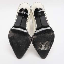 Pre Owned Alexander Wang Eri Size 36 White Leather Ankle Length Boots