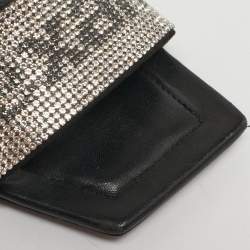 Pre Owned Alexander Wang Julie Size 37.5 Black/Silver Leather Ankle Strap Sandals