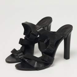 Pre Owned Alexander Wang Size 41 Black Leather Ankle Strap Sandals