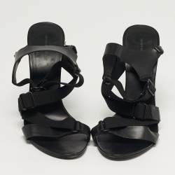 Pre Owned Alexander Wang Size 41 Black Leather Ankle Strap Sandals