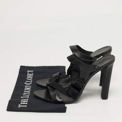 Pre Owned Alexander Wang Size 41 Black Leather Ankle Strap Sandals