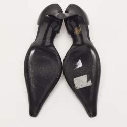 Pre Owned Alexander Wang Viola Size 38.5 Black Leather Pointed Toe D'orsay Pumps