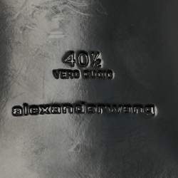 مملوكة مسبقًا Alexander Wang Nova Size 40.5 Black Leather and PVC Slingback Sandals