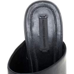 Alexander Wang Black Leather Mules Size 39