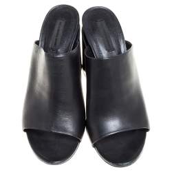 Alexander Wang Black Leather Mules Size 39