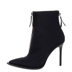 Alexander Wang Black Nylon Eri Boots Size 36.5
