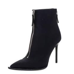 Alexander Wang Black Nylon Eri Boots Size 36.5