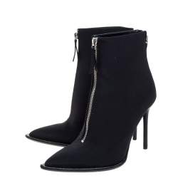 Alexander Wang Black Nylon Eri Boots Size 36.5
