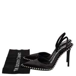 Alexander Wang Black Satin Rina Sandals Size 38