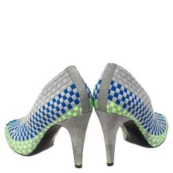 Alexander Wang Multicolor Woven Fabric Carla Pumps Size 36.5