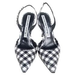 Alexander Wang Grey/Black Leather Crystal Embellished Logo Slingback Pointed Toe Sandals Size 40