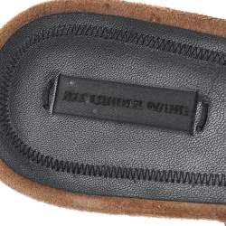 Pre Owned حذاء سلايد أليكساندر وانغ أليسكون سويدي بني مقاس 39