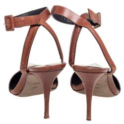 Alexander Wang Brown Leather Lovisa Pointed-Toe Pumps Size 38