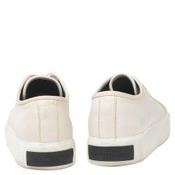 Alexander Wang White Leather Lace Up Sneakers Size 37