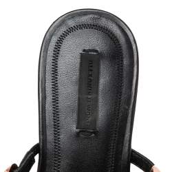 Alexander Wang Black Leather Amelia Studded Flat Mules Size 37