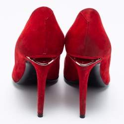 Alexander Wang Red Suede Pointed Toe Pumps Size 38