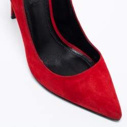 Alexander Wang Red Suede Pointed Toe Pumps Size 38