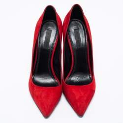 Alexander Wang Red Suede Pointed Toe Pumps Size 38