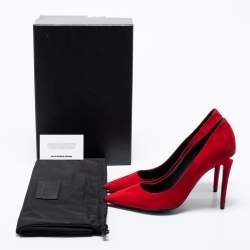 Alexander Wang Red Suede Pointed Toe Pumps Size 38