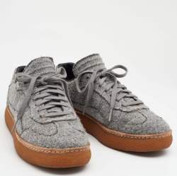 Alexander Wang Grey Wool Eden Low Top Sneakers Size 38