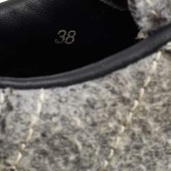 Alexander Wang Grey Wool Eden Low Top Sneakers Size 38