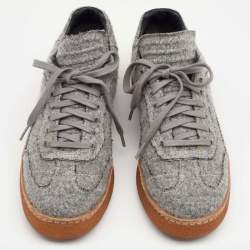 Alexander Wang Grey Wool Eden Low Top Sneakers Size 38