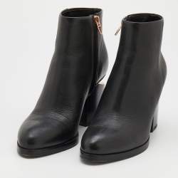 Alexander Wang Black Leather Gabi Ankle Length Boots Size 36