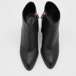 Alexander Wang Black Leather Gabi Ankle Length Boots Size 36