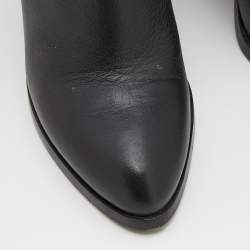 Alexander Wang Black Leather Gabi Ankle Length Boots Size 36