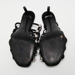 Alexander Wang Black Suede Studded Slide Sandals Size 37