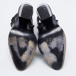 Alexander Wang Black Leather Dasha Ankle Boots Size 37