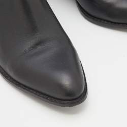 Alexander Wang Black Leather Gabi Ankle Length Boots Size 38