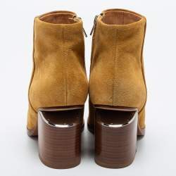 Pre Owned Alexander Wang Light Brown Suede Ankle Boots Size 37