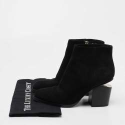 Alexander Wang Black Suede Ankle Boots Size 37