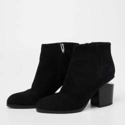 Alexander Wang Black Suede Ankle Boots Size 37