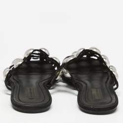 Alexander Wang Black Satin Amelia Mule Flats Size 36.5