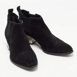 Alexander Wang Black Suede Gabi Ankle Boots Size 39
