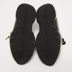Alexander Wang Black Suede and PVC Low Top Sneakers Size 40