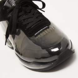 Alexander Wang Black Suede and PVC Low Top Sneakers Size 40