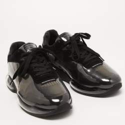 Alexander Wang Black Suede and PVC Low Top Sneakers Size 40