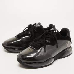 Alexander Wang Black Suede and PVC Low Top Sneakers Size 40