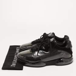 Alexander Wang Black Suede and PVC Low Top Sneakers Size 40