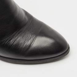 Alexander Wang Black Leather Cut Out Kori Ankle Boots Size 38.5