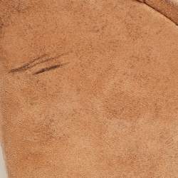 Alexander Wang Beige Suede and PVC Erika Wedge Sandals Size 38.5