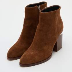Alexander Wang Brown Suede Gabi Ankle Booties Size 39.5