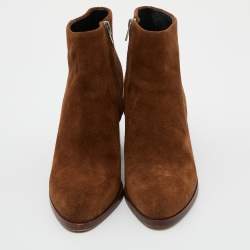 Alexander Wang Brown Suede Gabi Ankle Booties Size 39.5