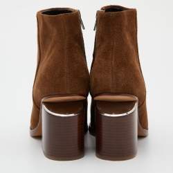 Alexander Wang Brown Suede Gabi Ankle Booties Size 39.5